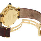Armbanduhr: luxuriöse Cartier Pasha Automatic Medium Ref.1035, 18K Gold mit Originalband, aus Privatbesitz - photo 3
