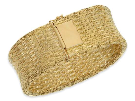 Armband: sehr breites und schweres vintage Goldschmiedearmband, 18K Gold - фото 3