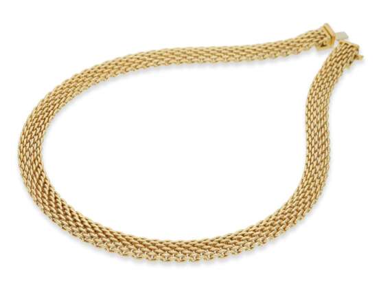 Kette/Collier: Tiffany & Co., luxuriöses Mesh-Goldcollier aus der "Somerset-Collection", 18K Gold - фото 3