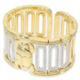 Armband/Armreif: breite sehr dekorative Armspange mit Brillantbesatz von ca. 2,1ct, 18K Gold - Foto 4
