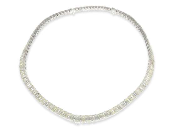Kette/Collier: äußerst wertvolles luxuriöses Diamantcollier mit Diamanten von insgesamt 72,84ct, mit aktuellem IGI-Report - photo 2