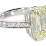 Ring: exquisiter und äußerst wertvoller Diamantring mit großem Diamant im Emerald-Cut von 8,88ct - фото 5