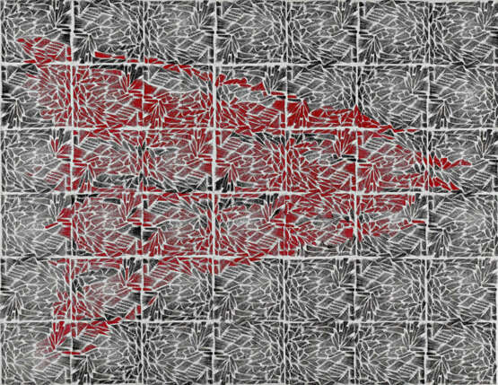 Komposition A (schwarz/rot) - photo 1