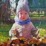 Painting “Outdoors”, Fiberboard, Oil paint, Contemporary art, Portrait, Russia, 2021 - photo 1