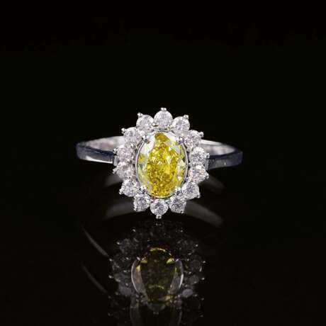 Vivid Fancy-Diamant-Ring. - Foto 1