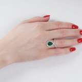 Moderner Smaragd-Brillant-Ring. - Foto 2