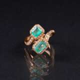 Smaragd-Brillant-Ring. - фото 1