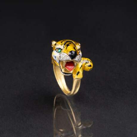 Diamant Gold-Ring 'Tiger'. - фото 1