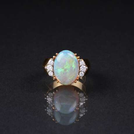 Vintage Opal-Brillant-Ring. - Foto 1