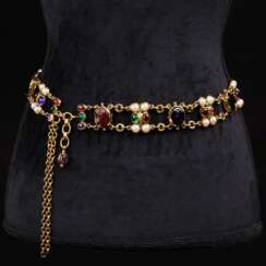 Chanel. Gripoix Chain Belt im byzantinischen Stil.