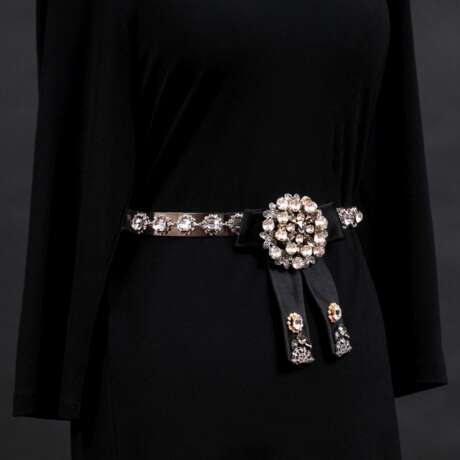 Dolce & Gabbana. Schmuck-Gürtel mit Swarovski-Kristallen 'Cintura Fiocco'. - Foto 1