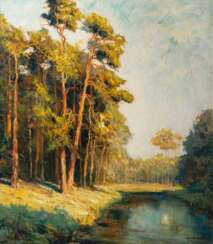 Otto Pippel (Lodz 1878 - Planegg 1960). Märkische Landschaft bei Löcknitz.