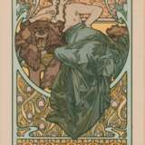 Alfons Mucha (Eibenschütz/Mähren 1860 - Prag 1939). Frau und Bär - Document décoratifs No. 47. - Foto 1