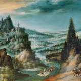 Anton Mozart (Augsburg 1573 - Augsburg 1625). Weite Landschaft mit Flößern. - photo 1