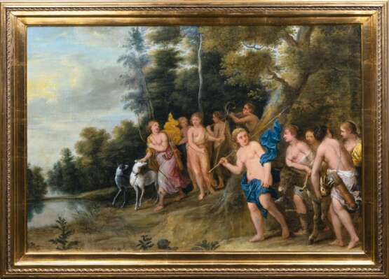 Frans Wouters (Lierre vor 1612 - Antwerpen 1659), zugeschr. Diana und ihre Nymphen. - Foto 2