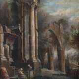 Pietro Paltronieri (Mirandola 1673 - Bologna 1741), zugeschr. Ruinencapriccio. - Foto 1