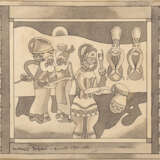 Fortunato Depero "Portatrici Capresi" 1920ink on papercm 24.5x29Signed, titled and dated "Rovereto - 1920 - - Foto 1