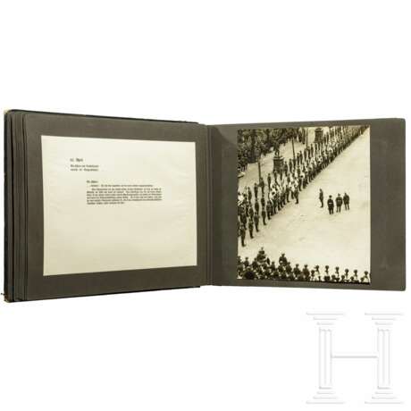 Geschenk-Fotoalbum der Partei 1937 mit 56 großformatigen Fotos und Textblättern - Foto 6