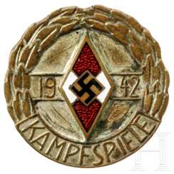 Silberne Siegernadel der HJ-Kampfspiele, 1942