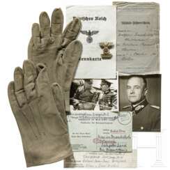 Generalfeldmarschall Walther von Brauchitsch - Militär-Führerschein, Kennkarte und Fotos
