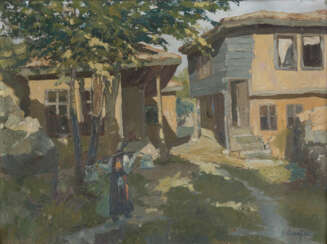 NAPOLEON ALEKOV 1912-2002, bulgarian painter A water carrier