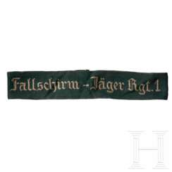 Ärmelband “Fallschirm-Jäger Rgt. 1” für Mannschaften/Unteroffiziere