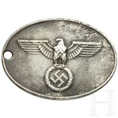 Ausweismarke der Geheimen Staatspolizei "Gestapo"