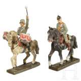 Sechs Lineol-Reiter zu Pferd mit Generalfeldmarschall von Hindenburg und einem Kesselpauker - Foto 8