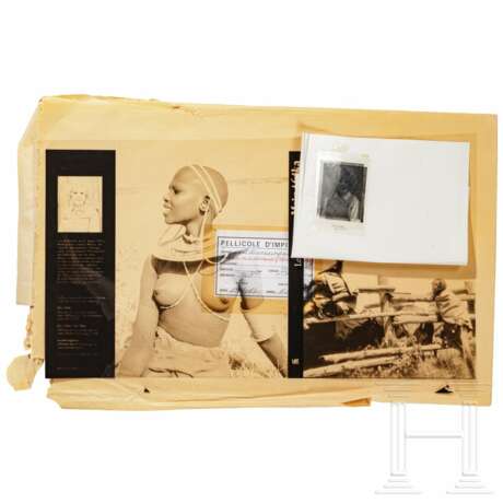 Leni Riefenstahl - Druck-Filme für die Bücher zu den Nuba von Kau, zwei Mappen der Sudan-Expedition, Zeichnungen und ca. 300 Postkarten - Foto 4