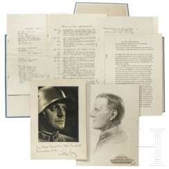 Major Emil Fey - Erinnerungsmappe mit Texten und Fotos, 1940
