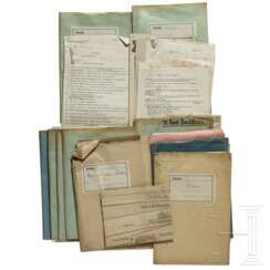 Major Emil Fey - elf Dokumententaschen mit Briefen und Unterlagen, 1927-34