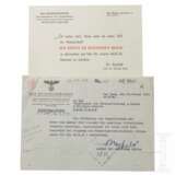 Joachim Bergfeld - signiertes Schreiben des Leiters der Abteilung Kultur beim Gen.Kommissar z.b.V., 1944 - фото 1