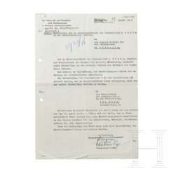 Oberstlt. d. SchP. Karl Lautenschläger - eigenhändig signiertes Schreiben an den Generaldirektor für das Polizeiwesen in Nimwegen, datiert 27.4.1944