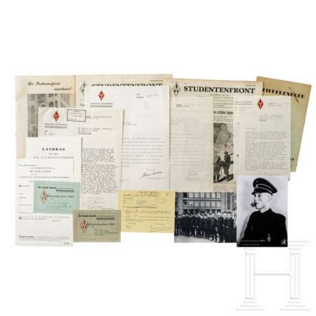 "Nationaal Socialistisch Studentenfront" - Briefe, Ausweise, Dokumente und Zeitschriften - фото 1