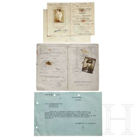 Waffen- und Führerschein eines niederländischen SS-Mannes - Foto 1