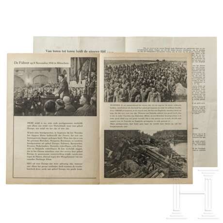 Zwei Werbe-Faltblätter der Waffen-SS, ca. 1941/42 - фото 2