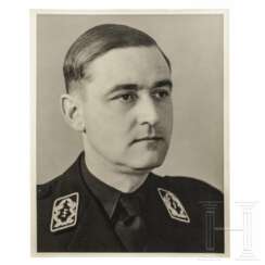 Cornelis van Geelkerken (1901 - 1979) - großformatiges Portraitfoto in Uniform als Platsvervangend Leider der NSB