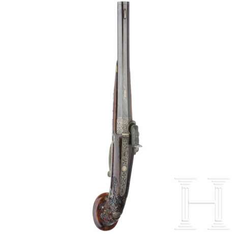 Ein paar Luxus-Perkussionspistolen, Suhl, um 1850 - Foto 17