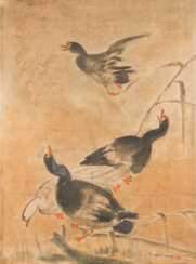 YEN SHENG JER Chinesischer Künstler, tätig 2. Hälfte 20. Jahrhundert ENTEN