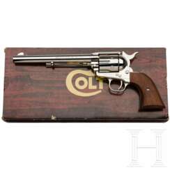 Colt SAA, postwar, vernickelt, im Karton