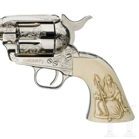 Colt SAA, postwar, graviert, vernickelt - photo 4