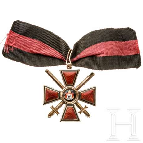 St. Wladimir-Orden - Kreuz 4. Klasse mit Schwertern, Russland, um 1910 - photo 1
