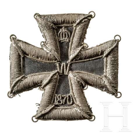 Eisernes Kreuz 1870, 1. Klasse, in gestickter Ausführung - Foto 2