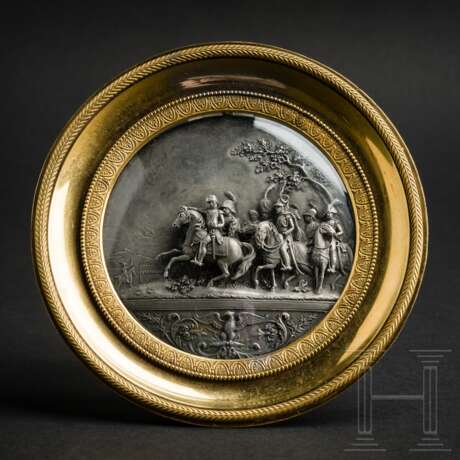 Silbernes Miniaturrelief "Schlacht von Wagram", Kirstein in Straßburg, um 1810 - photo 1