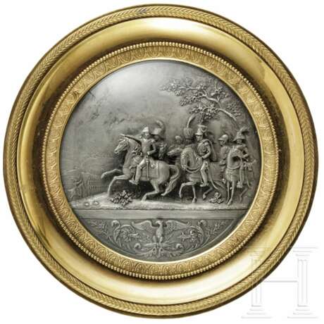 Silbernes Miniaturrelief "Schlacht von Wagram", Kirstein in Straßburg, um 1810 - photo 2
