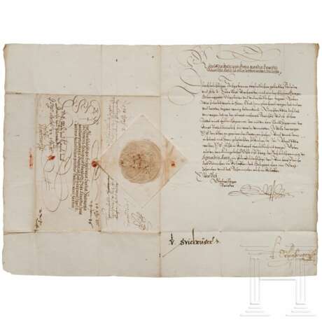 Kaiser Rudolf II. - persönliches Schreiben an seinen Bruder Ernst von Österreich, datiert 1585 - фото 1