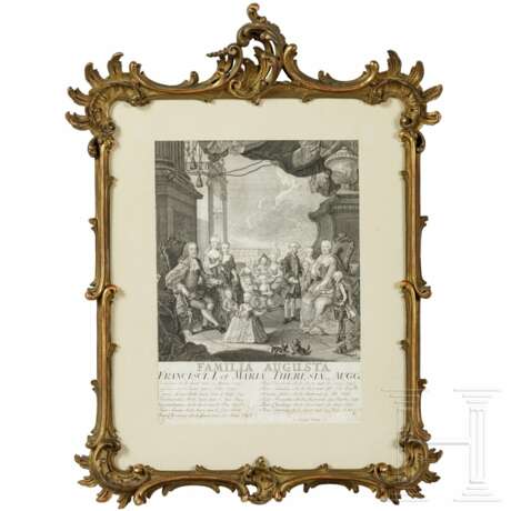 Johann Christoph Winkler - "Familia Augusta", in originalem Rahmen, 1756 - photo 1