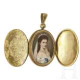 Kaiserin Elisabeth von Österreich – Medaillon mit Portrait und Haarlocken, wohl persönliches Geschenk der Kaiserin nach der Krönung, um 1867 - фото 9
