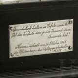 K.u.K. Landsturm-Etappen Bataillon Nr. 507 - silbernes Offiziersgeschenk, datiert 1916 - Foto 3