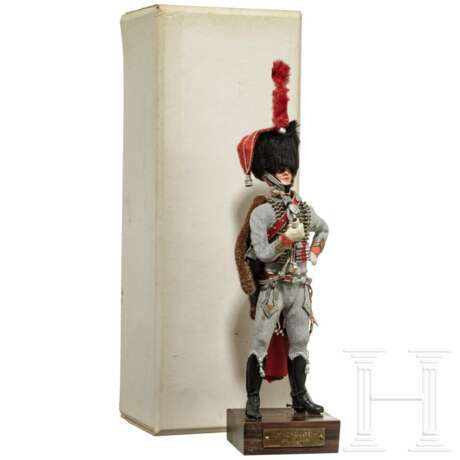 Offizier der Husaren um 1810 - Uniformfigur von Marcel Riffet, 20. Jhdt. - Foto 1